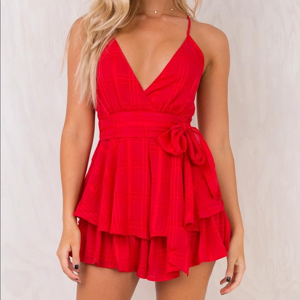 Red romper